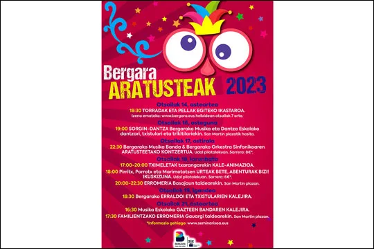 Programa de Carnavales de Bergara 2023