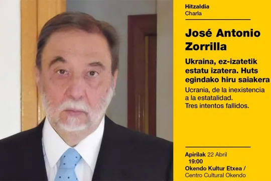 José Antonio Zorrilla: "UCRANIA, DE LA INEXISTENCIA A LA ESTATALIDAD. TRES INTENTOS FALLIDOS"