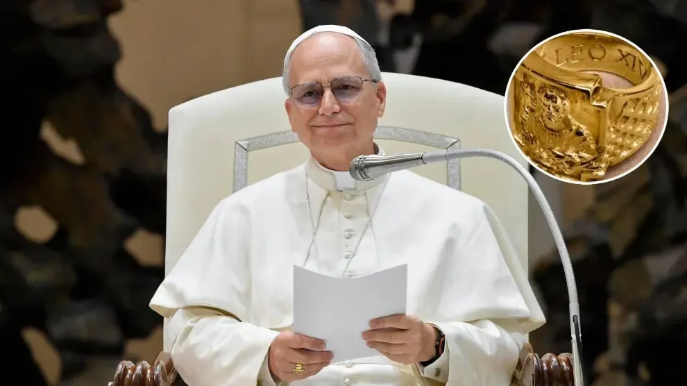 Así es el anillo del Pescador que llevará el papa León XIV durante su pontificado