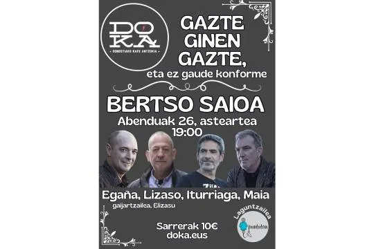 BERTAN BEHERA - GAZTE GINEN GAZTE BERTSO SAIOA