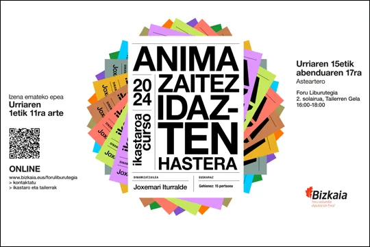 "Anima zaitez idazten hastera", curso impartido por Joxemari Iturralde