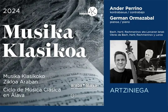 Donostiako Musika Hamabostaldia 2024: Musika klasikoko zikloa Araban 2024: Ander Perrino & German Ormazabal