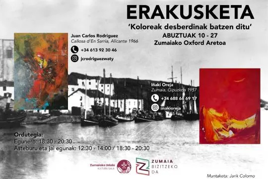 "Kolore desberdinak batzen ditu" erakusketa