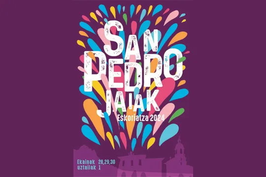 Programa Fiestas San Pedro 2024 en Eskoriatza