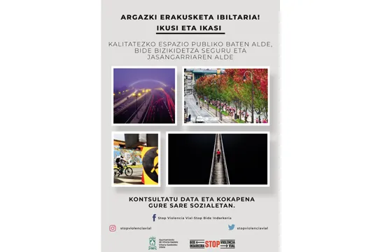 Exposición  "Ikusi eta ikasi. Por un espacio público de calidad, convivencia vial segura y sostenible"