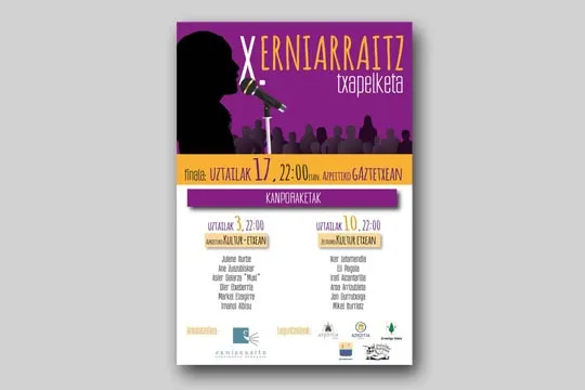 X. Erniarraitz Bertso Txapelketa: Imanol Albizu + Markel Eizagirre + Oier Etxeberria + Asier Galarza + Julene Iturbe Epelde + Ane Zuazubiskar Iñarra