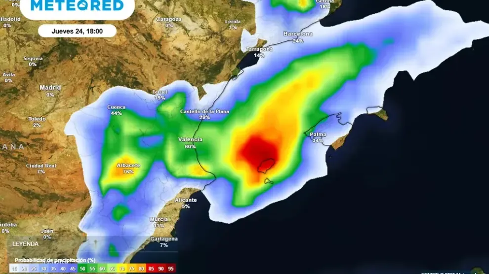 Estas son las zonas de España donde hoy "se romperá el cielo": la AEMET da aviso en seis comunidades