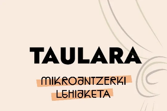 Taulara 2024 - Mikroantzerki lehiaketa