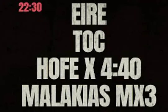 Fiestas de Otxandio 2024: Eire + TOC + Hofe x 4:40 + Malakias MX3