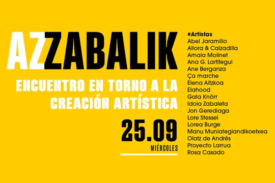 AZzabalik 2024, encuentro en torno a la creación artística