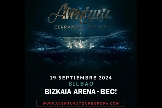 Romeo Santos + Aventura (19 septiembre - Bizkaia Arena)