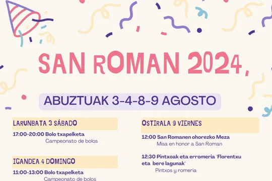 Okondoko San Roman jaiak 2024