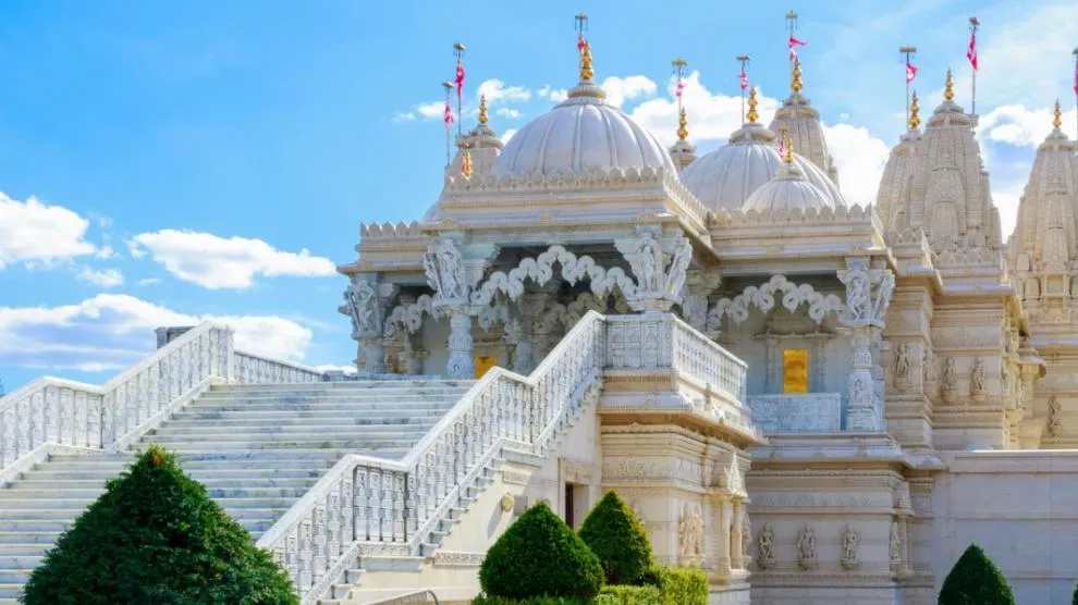 El templo hindú más grande del mundo fuera de la India está en Londres