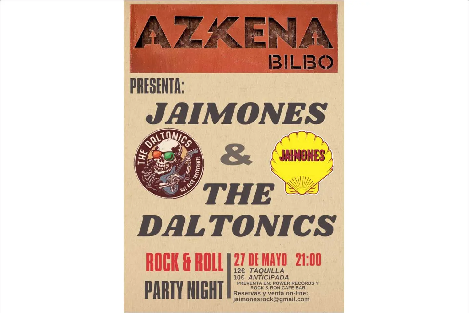 Rock & Roll party night: Jaimones + The Daltonics