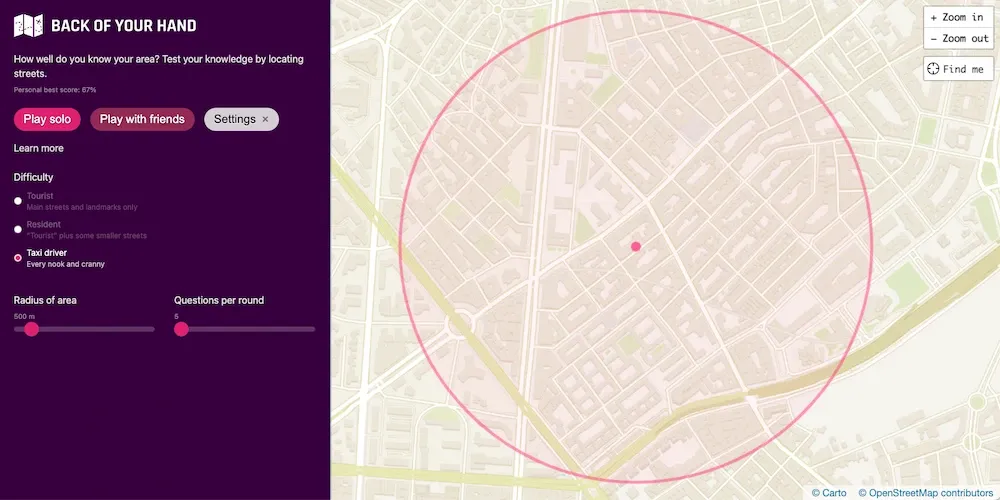 Back of Your Hand: un juego para demostrar que conoces tu barrio o tu ciudad «como la palma de tu mano»