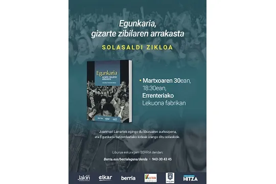 Presentación del libro "Egunkaria: Gizarte zibilaren arrakasta"