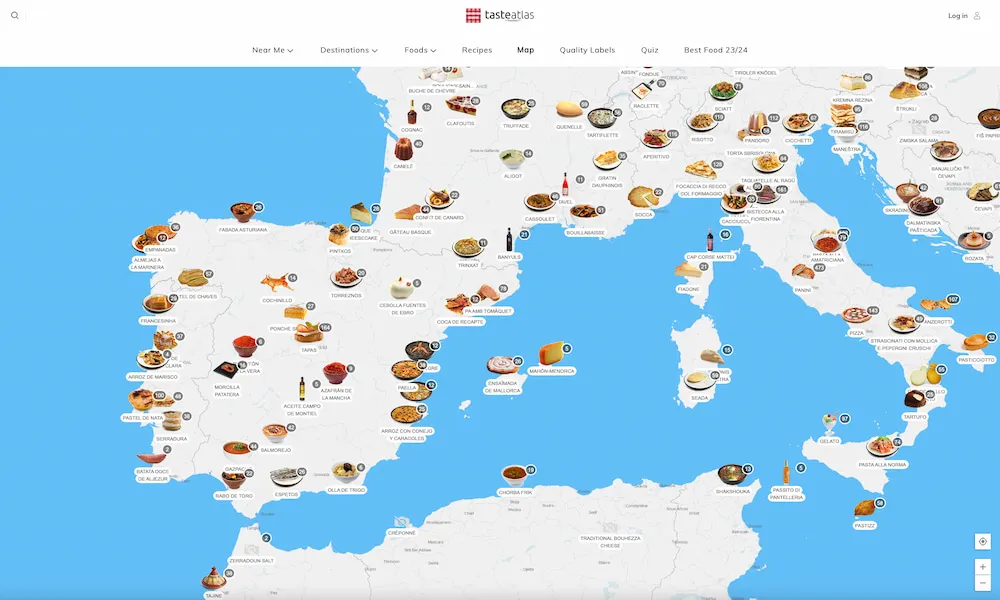TasteAtlas: un mundo de sabores en el que  explorar 17.187 platos típicos de cada país y región