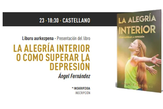 Presentación del libro "LA ALEGRÍA INTERIOR O COMO SUPERAR LA DEPRESIÓN"