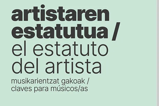 (online) "El Estatuto del Artista: claves para músicos/as"