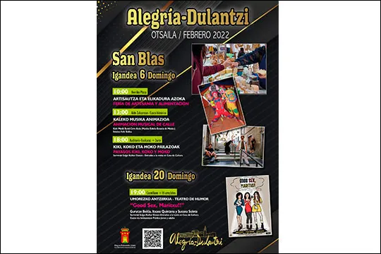 San Blas 2022 en Alegría-Dulantzi