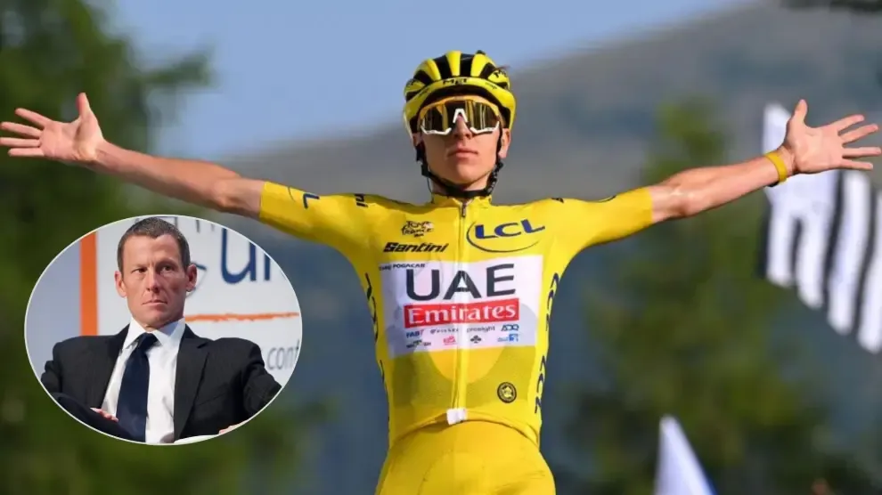 Lance Armstrong compara su superioridad con la de Tadej Pogacar: "He estado en el mismo sitio, cuando quería los atropellaba"