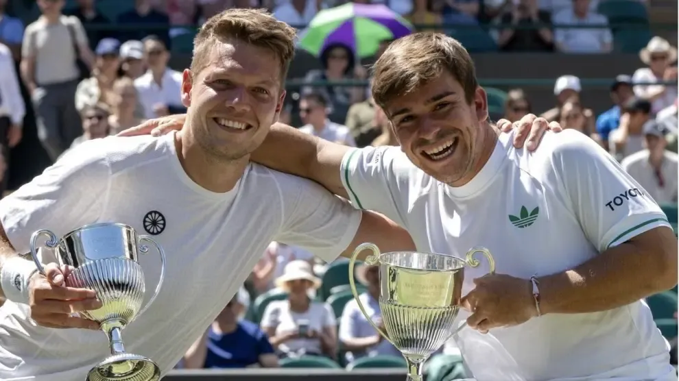 Martín de la Puente hace historia en Wimbledon como campeón en dobles