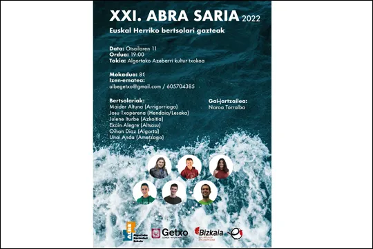 Abra Saria 2022: Maider Altuna + Josu Txoperena + Julene Iturbe + Ekain Alegre + Oihan Diaz + Unai Anda