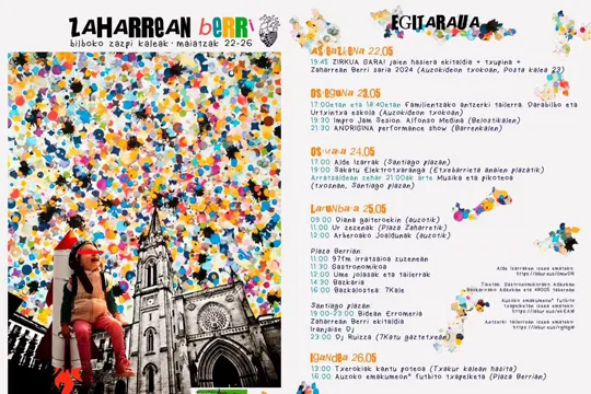 Zaharrean Berri - Programa Fiestas del Casco Viejo 2024 en Bilbao