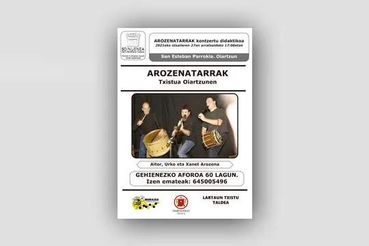 Concierto didáctico de los Arozena: "El txistu en Oiartzun"