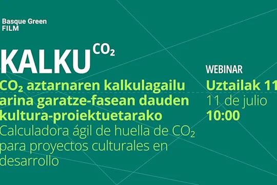 Webinar (online): "Kalku: calculadora ágil de huella de CO2 para proyectos culturales en desarrollo"