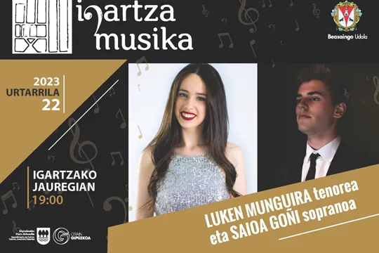 Igartza Musika 2023 zikloa (urtarrila-ekaina): LUKEN MUNGUIRA + SAIOA GOÑI