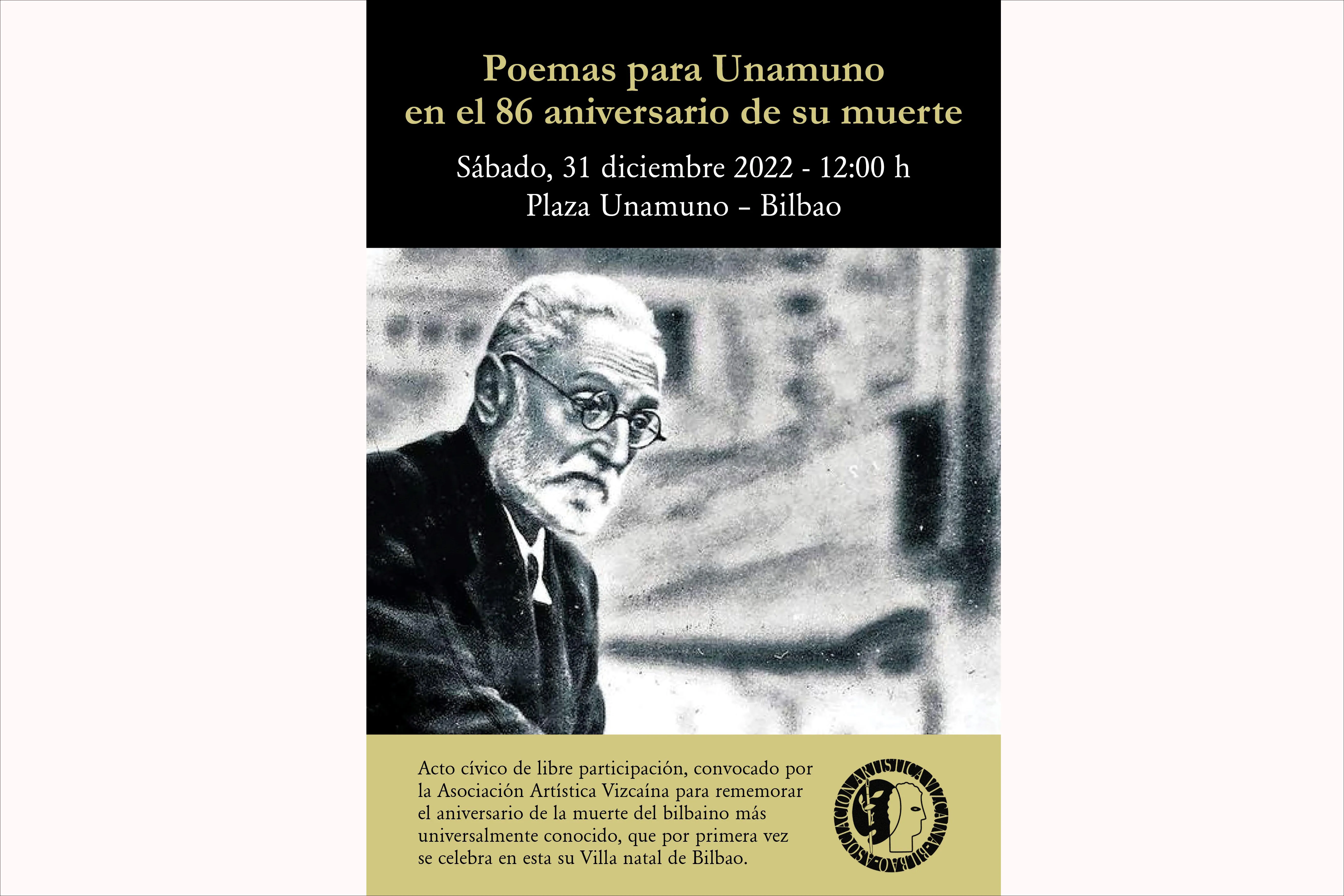 "Poemas para Unamuno en el 86 aniversario de su muerte"