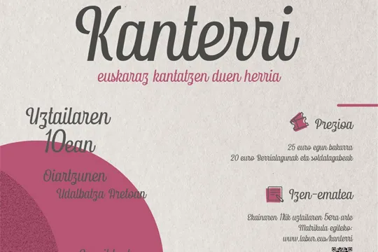 Curso "Kanterri 2024 - Euskaraz kantatzen duen herria"