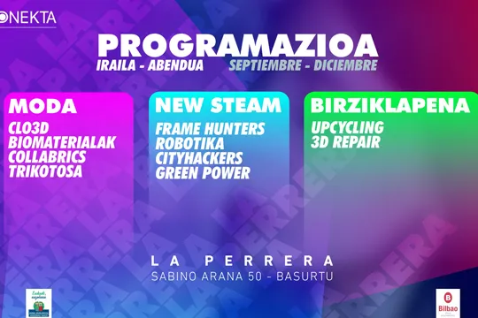 Programación de ocio educativo en el edificio La Perrera de Bilbao (septiembre-diciembre de 2023)