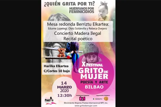 Festival Internacional de Poesía y Arte Grito de Mujer Bilbao