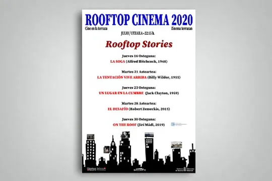 "RoofTop Cinema" zikloa 2020 (zinema aire zabalean)
