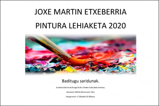 "Concurso de Pintura 2020 Joxe Martin Etxeberria"