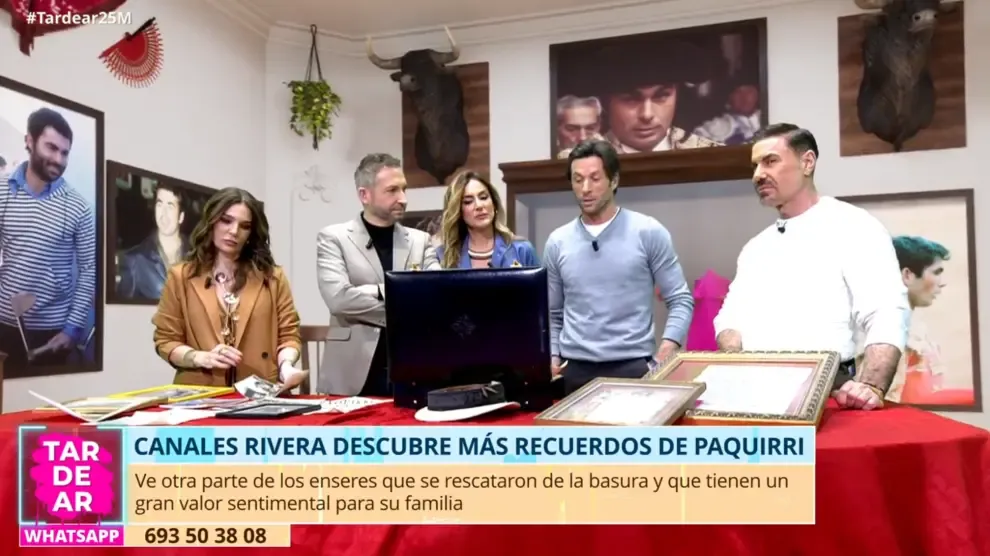 
         Canales Rivera, ante los objetos de Paquirri hallados en la basura: "No sé lo que lleva a alguien a tirar esto" 
    