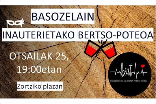 Bertso-poteoa: Ion Barrokal + Ander Ezeiza + Aitor Ortiz de Zarate + Ana Pikallo