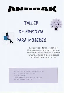 TALLER DE MEMORIA