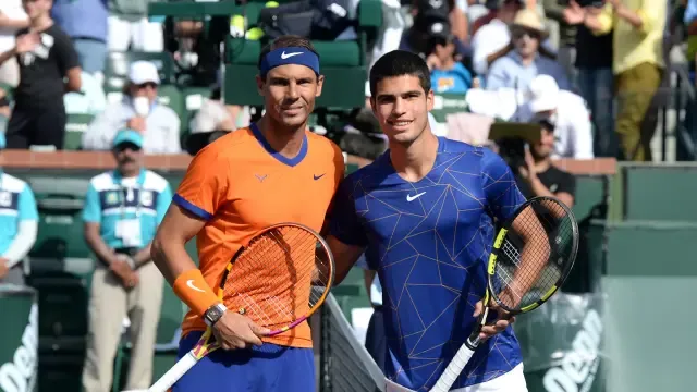 
         Carlos Alcaraz contra Rafa Nadal: el 'combate del año' será en Las Vegas 
    