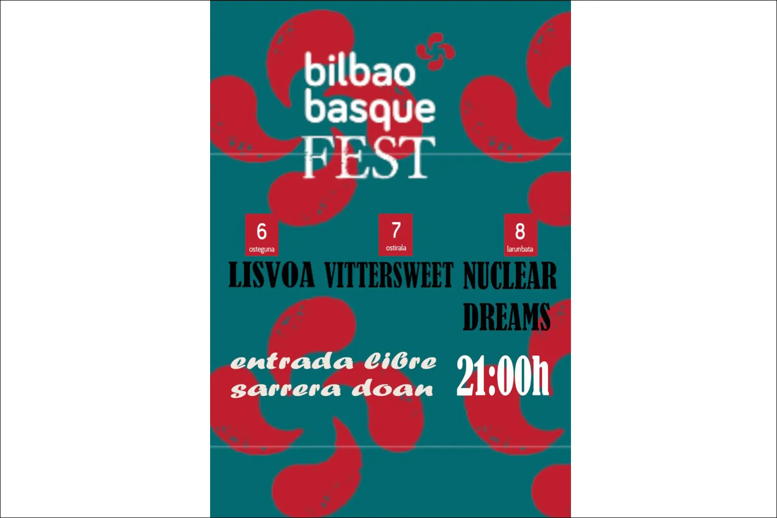 Basque Fest 2023: Lisvoa + Vittersweet + Nuclear Dreams