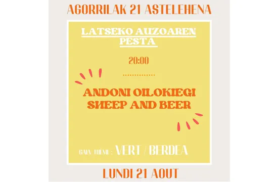 Andoni Oilokiegi + Sheep and Beer