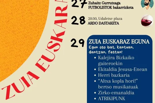 Zuia Euskaraz 2024: egitaraua