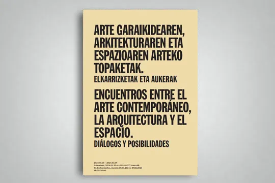 "Encuentros entre el arte contemporáneo, la arquitectura y el espacio. Diálogos y posibilidades"