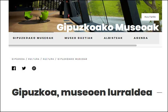 Día Internacional de los Museos 2020, en el los museos de Gipuzkoa