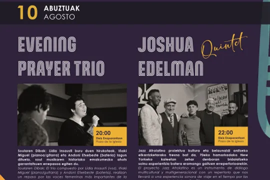 Agorrijazz 2024: Evening Prayer Trio + Joshua Edelman Quintet