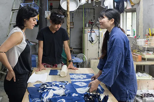 "Arte textil. Estampación botánica: Shibori", con Ane Baztarrika