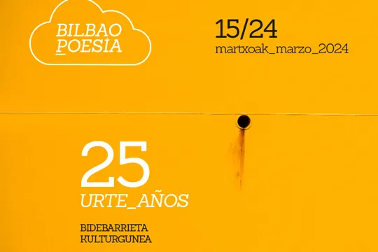 BilbaoPoesía 2024: Miren Agur Meabe, Eduardo Moga, Leire Bilbao y Karmelo Iribarren, recital