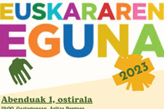 Programa Día Internacional del Euskera 2023 en Sestao